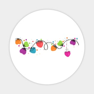 Colorful hearts Magnet